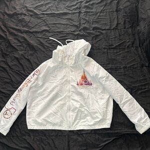 Walt Disney World 50th Anniversary Lightweight Zip Jacket Windbreaker Hoodie 2X